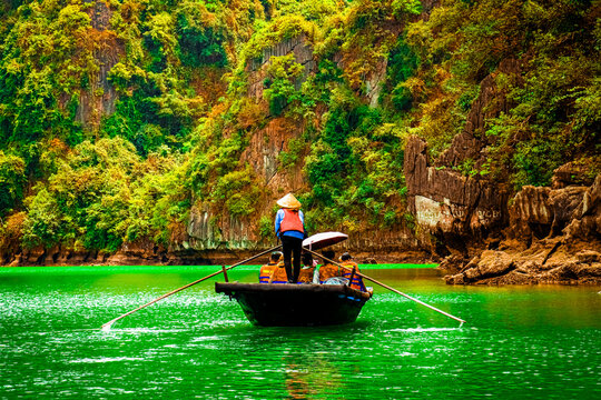 person in a boat