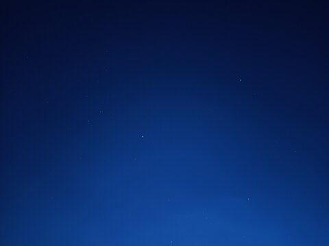 Blue sky at night. silhouette of building at night.