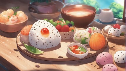 Obraz premium onigiri