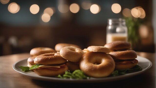 plate of bagle