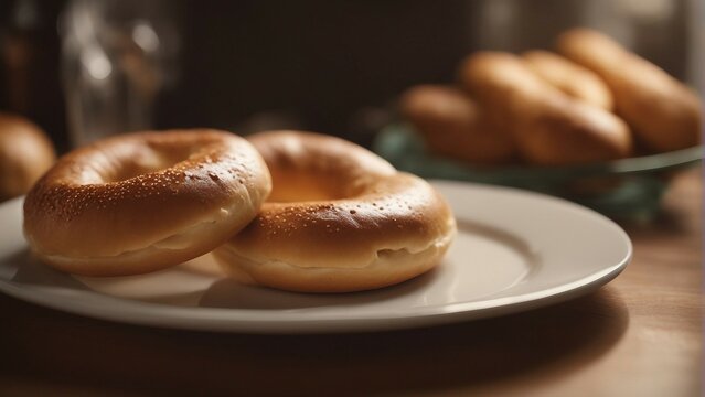 plate of bagle