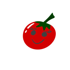 tomato on a white background
