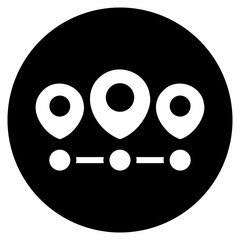 Fototapeta premium timeline glyph icon