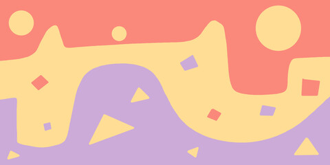 pastel shape and movement concept, abstract background