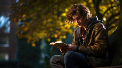 Teenage Reader Lost in Thought