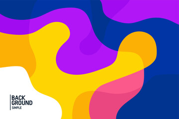 Colorful abstract background. Wave banner template vector illustration.