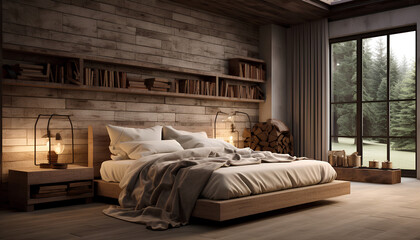 Embracing Rustic Charm: Modern Bedroom Interior Design