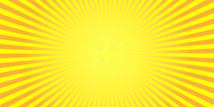 abstract background with sun ray sunshine orange background. sunlight burst abstract background.