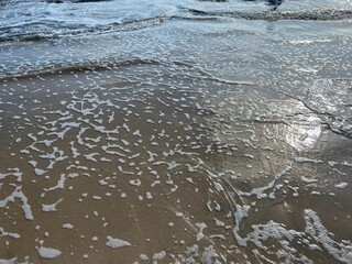 waves on the beach