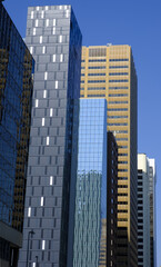 City with office and business buildings, Calgary, Canada