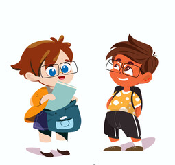 child in back to school vector free 