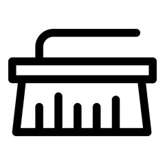 Simple Washing Brush Icon in Trendy Flat Isolated on White Background. SVG Vector

