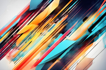 abstract background with many colorful lines