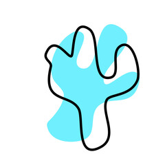 Obraz premium Simple Abstract Blob Shape