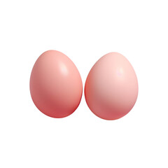 Two eggs transparent background