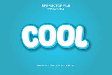Realistic cool editable text style effect
