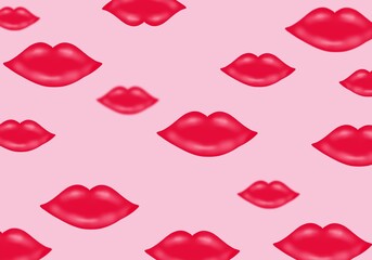 lip color .Bright lip colors, made in the form of a picture frame, can be used to beautifully decorate the piece