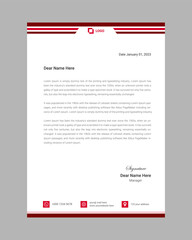 Modern professional corporate company business letterhead  design template