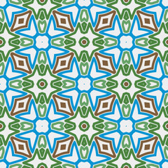 Geometric ornament in ethnic style.Seamless pattern with abstract  shapes.Repeat design for fashion, textile design,  on wall paper, wrapping paper, fabrics and home decor.