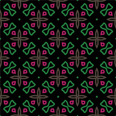 Geometric ornament in ethnic style.Seamless pattern with abstract  shapes.Repeat design for fashion, textile design,  on wall paper, wrapping paper, fabrics and home decor.