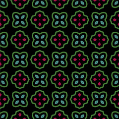 Geometric ornament in ethnic style.Seamless pattern with abstract  shapes.Repeat design for fashion, textile design,  on wall paper, wrapping paper, fabrics and home decor.