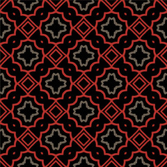 Geometric ornament in ethnic style.Seamless pattern with abstract  shapes.Repeat design for fashion, textile design,  on wall paper, wrapping paper, fabrics and home decor.
