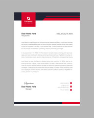 Modern professional corporate company business letterhead  design template