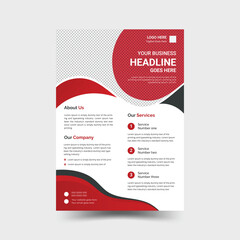 Modern corporate and colorful abstract creative business flyer vector editable template in A4 size design perfect for creative professional business.