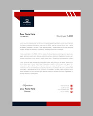 Modern professional corporate company business letterhead  design template