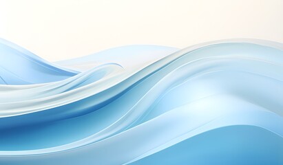 Fototapeta premium Abstract blue background with smooth lines