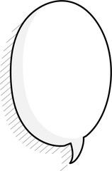 Obraz premium speech bubble balloon icon sticker memo keyword planner text box banner, flat png transparent element design