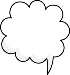 speech bubble balloon icon sticker memo keyword planner text box banner, flat png transparent element design