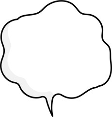 Obraz premium speech bubble balloon icon sticker memo keyword planner text box banner, flat png transparent element design