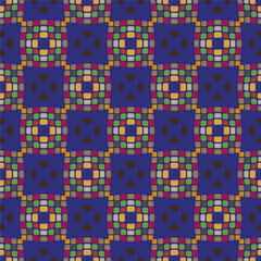 Geometric ornament in ethnic style.Seamless pattern with abstract  shapes.Repeat design for fashion, textile design,  on wall paper, wrapping paper, fabrics and home decor.