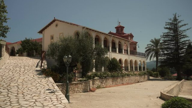 Stunning monastery building on the island of Corfu
