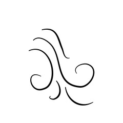 Obraz premium Line wind illustration