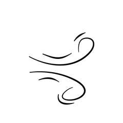 Fototapeta premium Line wind illustration