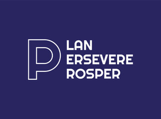 3 Word of Same Alphabet related to motivation with a simple design