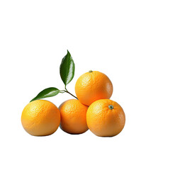 transparent background with tangerines