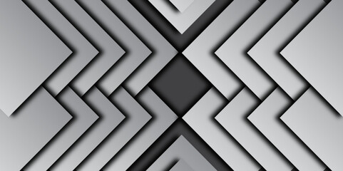 abstract background with slim pattern with greay shadow and background with white geomatriex design white vector wth grey texture and white square with white lines graph and blueprint wth grey shadow