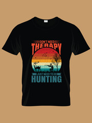 hunting custom t-shirt design vector