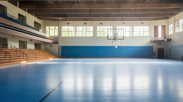 Empty School Gymnasium