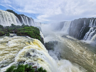 Devil's Throat at Iguazu Falls, one of the world's great natural wonders, on the border of Argentina and Brazil.