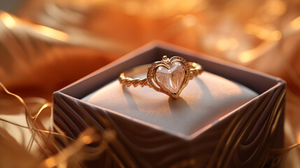 diamond engagement golden ring generative ai