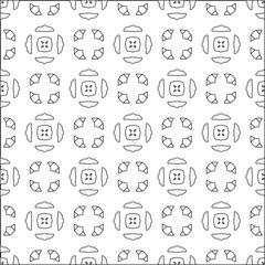 Abstract background with figures from lines. black and white pattern for web page, textures, card, poster, fabric, textile. Monochrome graphic repeating design.