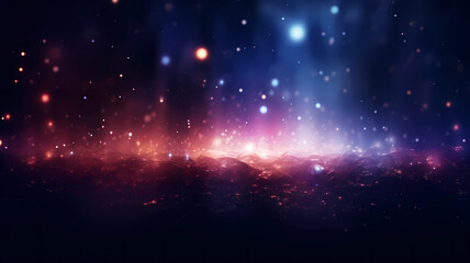 Obraz premium Beautiful and dazzling particle light effect background 