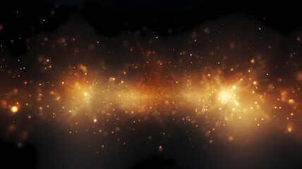 Beautiful and dazzling particle light effect background
