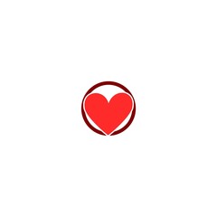 Heart icon logo isolated on white