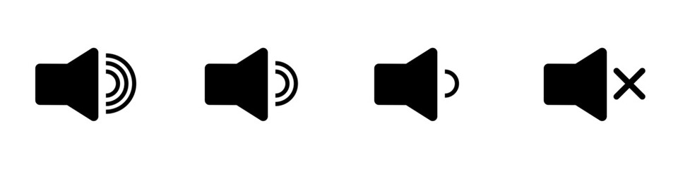 audio speaker icon , volume, mute