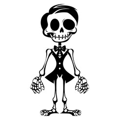 Cartoon Skeleton silhouette illustration